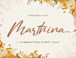 Marthina font