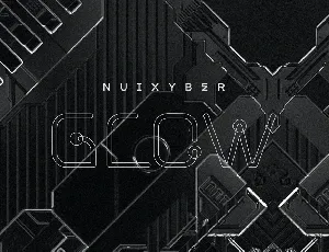 Nuixyber Glow font