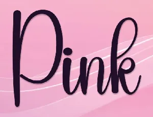 Pink Script Typeface font