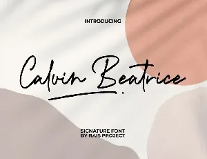 Calvin Beatrice font