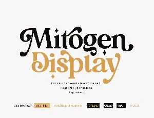 Mitogen Display font