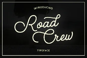 Road Crew Script font