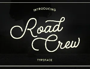 Road Crew Script font