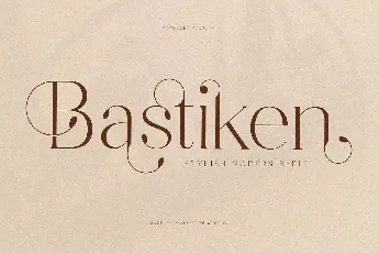 Bastiken font