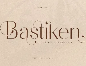 Bastiken font