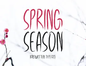 Spring Season font