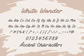 White Wonder font