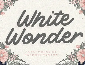 White Wonder font