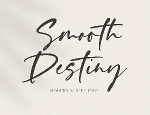 Smooth Destiny font