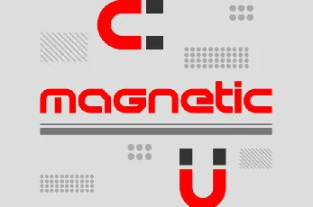 Magnetic font