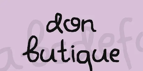 Don Butique font