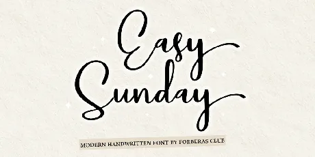 Easy Sunday font