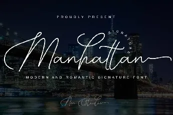 Manhattan font