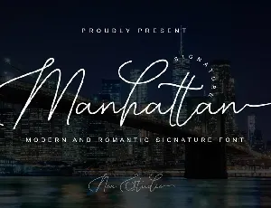 Manhattan font