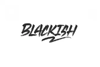 Blackish Brush font