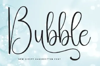 Bubble Script font