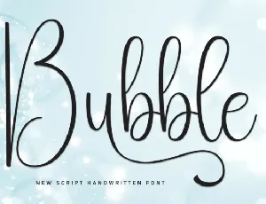 Bubble Script font