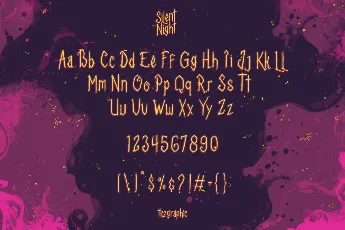 Silent Night Demo font