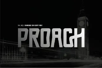 Proach font