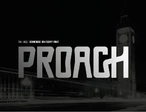 Proach font