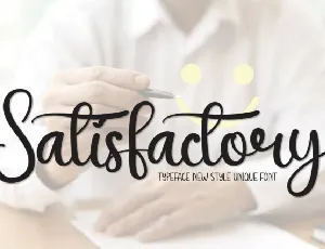 Satisfactory Script font