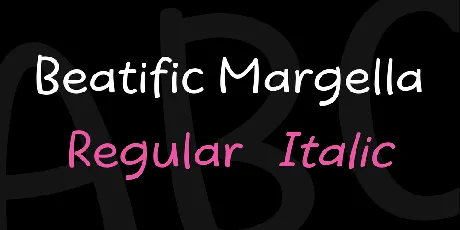 Beatific Margella font