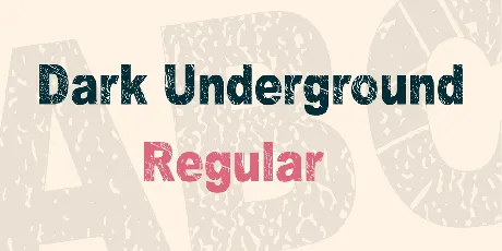 Dark Underground font