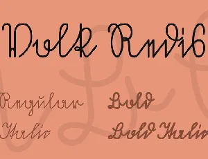 Volk Redis font