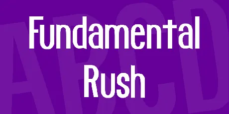 Fundamental Rush font