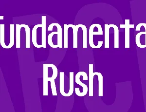 Fundamental Rush font