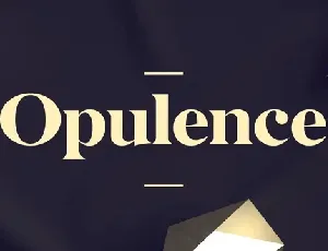 Opulence font