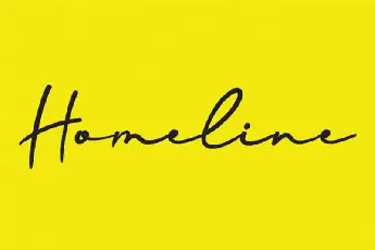 Homeline Script font