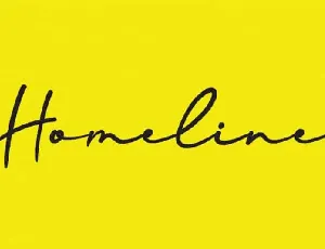 Homeline Script font