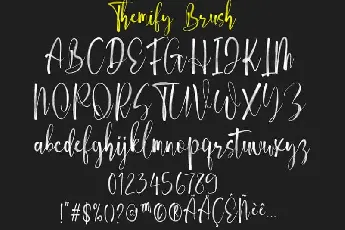 Themify Brush font