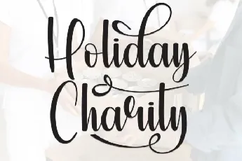 Holiday Charity Script font