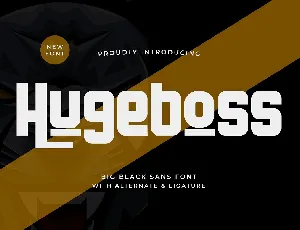 Hugeboss font