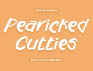 Pearicked Cutties font