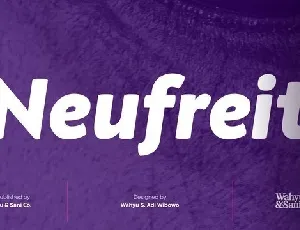 Neufreit Sans Serif font