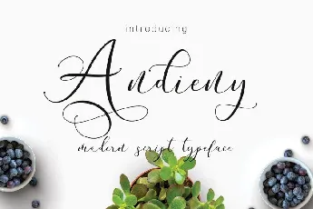 Andieny Script font