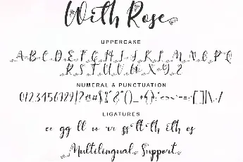 With Rose font