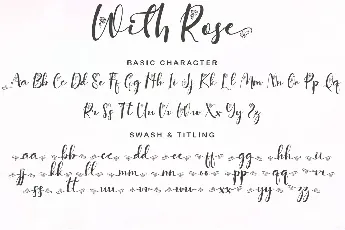 With Rose font