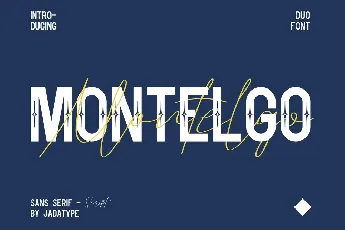 Montelgo Script font