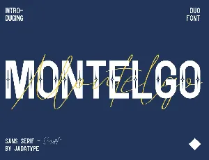 Montelgo Script font