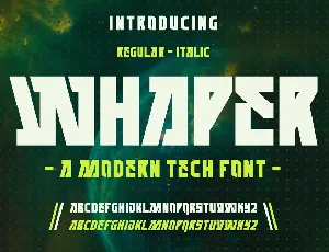 WHAPER font