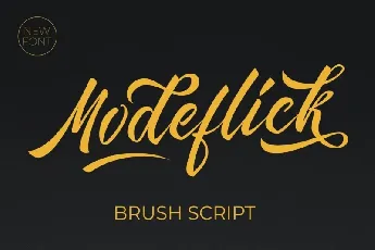 Modeflick font