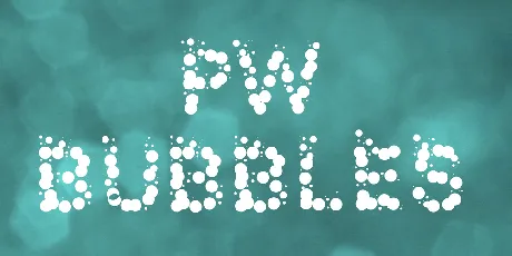 PW Bubbles font