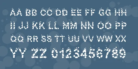 PW Bubbles font