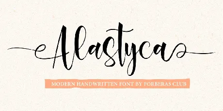 Alastyca font