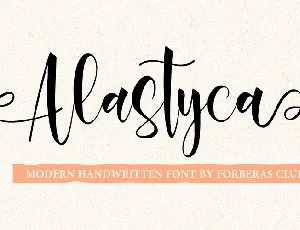 Alastyca font