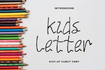 Kids Letter font